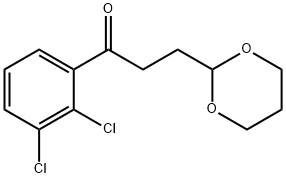 2',3'-DICHLORO-3-(1,3-DIOXAN-2-YL)PROPIOPHENONE Structure