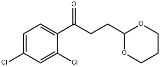 2',4'-DICHLORO-3-(1,3-DIOXAN-2-YL)-PROPIOPHENONE 구조식 이미지