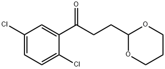 2',5'-DICHLORO-3-(1,3-DIOXAN-2-YL) PROPIOPHENONE 구조식 이미지