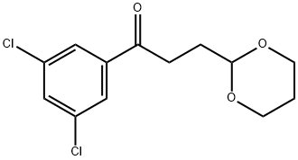 3',5'-DICHLORO-3-(1,3-DIOXAN-2-YL)-PROPIOPHENONE Structure