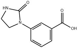 3-(2-OXO-IMIDAZOLIDIN-1-YL)-벤조산 구조식 이미지