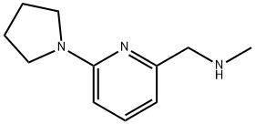 N-메틸-N-[(6-피롤리딘-1-일피리딘-2-일)메틸]아민 구조식 이미지