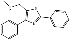 N-[(2,4-DIPHENYL-1,3-THIAZOL-5-YL)METHYL]-N-METHYLAMINE 구조식 이미지