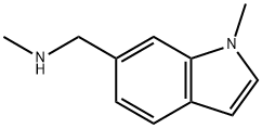 N-METHYL-N-[(1-METHYL-1H-INDOL-6-YL)METHYL]아민 구조식 이미지