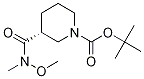 1-피페리딘카르복실산,3-[(메톡시메틸아미노)카르보닐]-,1,1-디메틸에틸에스테르,(3R)- 구조식 이미지