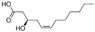 (3R,5Z)-3-Hydroxy-5-dodecenoic acid Structure