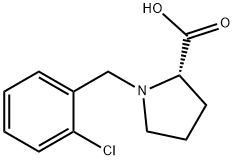 1-(2-CHLORO-BENZYL)-PYRROLIDINE-2-CARBOXYLIC ACID HYDROCHLORIDE Structure