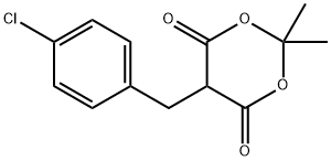 2,2-Dimethyl-5-(4-chlorobenzyl)-1,3-dioxane-4,6-dione 구조식 이미지