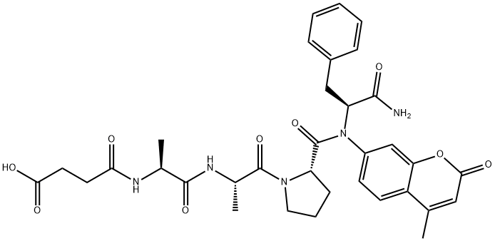 Chymotrypsin Substrate II, Fluorogenic 구조식 이미지