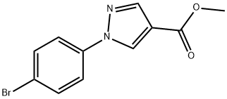 METHYL 1-(4-BROMOPHENYL)-1H-PYRAZOLE-4-CARBOXYLATE Structure