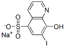 sodium 8-hydroxy-7-iodoquinoline-5-sulphonate  Structure