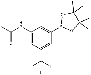 N-(3-(4,4,5,5-TetraMethyl-1,3,2-dioxaborolan-2-yl)-5-(trifluoroMethyl)phenyl)acetaMide Structure