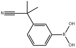 (3-boronophenyl)dimethylacetonitrile Structure
