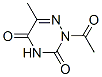 as-Triazine-3,5(2H,4H)-dione, 2-acetyl-6-methyl- (7CI) Structure