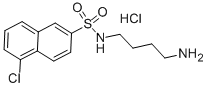 N-(4-AMINOBUTYL)-5-CHLORO-2-NAPHTHALENESULFONAMIDE HYDROCHLORIDE Structure