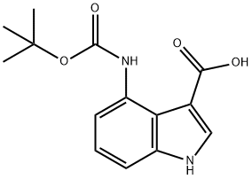 4-(Boc-aMino)indole-3-carboxylic acid 구조식 이미지