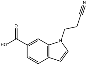 1-(2-Cyanoethyl)indole-6-carboxylic acid, 97% Structure