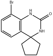 8'-Bromo-spiro(cyclopentane-1,4'-(3'H)-1',2',3',4'-tetrahydroquinazoline)-2'-one Structure