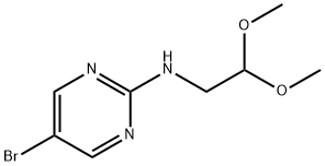 5-BROMO-N-(2,2-DIMETHOXYETHYL)PYRIMIDIN-2-AMINE 구조식 이미지