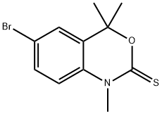 6-BROMO-1,4,4-TRIMETHYL-1H-BENZO[D][1,3]OXAZINE-2(4H)-THIONE Structure