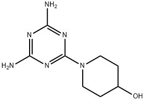 1-(4,6-Diamino-1,3,5-triazin-2-yl)piperidin-4-ol Structure