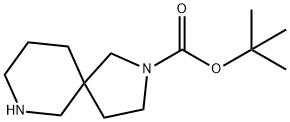 TERT-BUTYL 2,7-DIAZASPIRO[4.5]DECANE-2-CARBOXYLATE Structure