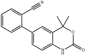 2-(4,4-DIMETHYL-2-OXO-2,4-DIHYDRO-1H-BENZO[D][1,3]OXAZIN-6-YL)BENZONITRILE Structure