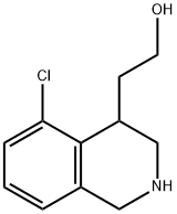 2-(5-클로로-1,2,3,4-테트라하이드로이소퀴놀린-4-일)에탄올 구조식 이미지