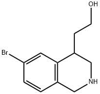 2-(6-브로모-1,2,3,4-테트라하이드로이소퀴놀린-4-일)에탄올 구조식 이미지
