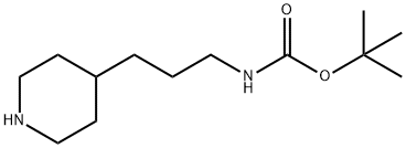 Tert-butyl 3-(piperidin-4-yl)propylcarbamate Structure