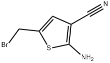 2-AMINO-5-(BROMOMETHYL)THIOPHENE-3-CARBONITRILE Structure