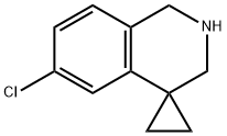 6'-CHLORO-2',3'-DIHYDRO-1'H-SPIRO[CYCLOPROPANE-1,4'-ISOQUINOLINE] Structure