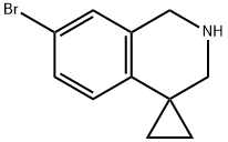 7'-BROMO-2',3'-DIHYDRO-1'H-SPIRO[CYCLOPROPANE-1,4'-ISOQUINOLINE] 구조식 이미지