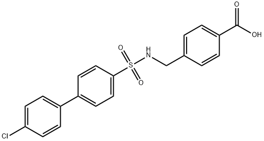 4-(4'-Chloro-4-biphenylylsulfonylaMinoMethyl)benzoic acid Structure