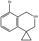 8'-BROMO-2',3'-DIHYDRO-1'H-SPIRO[CYCLOPROPANE-1,4'-ISOQUINOLINE] 구조식 이미지