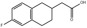 (6-FLUORO-1,2,3,4-TETRAHYDRO-NAPHTHALEN-2-YL)-ACETIC ACID Structure