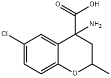 4-Amino-6-chloro-2-methylchroman-4-carboxylic acid Structure