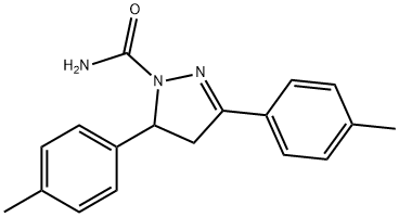 3,5-Dip-tolyl-4,5-dihydro-1H-pyrazole-1-carboxamide Structure