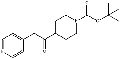 1-BOC-4-(2-PYRIDIN-4-YL-ACETYL)-PIPERIDINE Structure