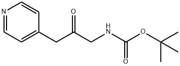 (2-OXO-3-PYRIDIN-4-YL-PROPYL)-CARBAMIC ACID TERT-BUTYL ESTER Structure