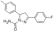 3-(4-Fluorophenyl)-5-p-tolyl-4,5-dihydro-1H-pyrazole-1-carboxamide Structure