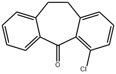 4-클로로-10,11-DIHYDRO-DIBENZO[A,D]CYCLOHEPTEN-5-ONE 구조식 이미지