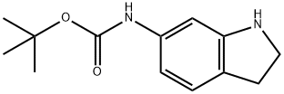 Tert-butyl indolin-6-yl-carbamate Structure