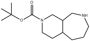 TERT-BUTYL OCTAHYDRO-1H-PYRIDO[3,4-C]AZEPINE-2(3H)-CARBOXYLATE Structure