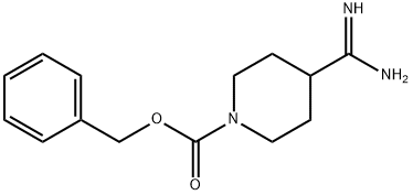 1-CBZ-PIPERIDINE-4-CARBOXAMIDINE 구조식 이미지
