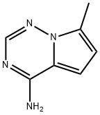 7-메틸피롤로[1,2-f][1,2,4]트리아진-4-아민 구조식 이미지