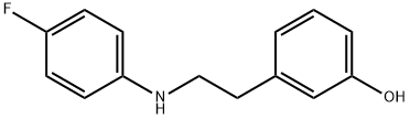 3-[2-(4-FLUORO-페닐아미노)-에틸]-페놀 구조식 이미지