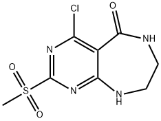 4-CHLORO-2-(METHYLSULFONYL)-6,7,8,9-TETRAHYDRO-5H-PYRIMIDO[4,5-E][1,4]DIAZEPIN-5-ONE Structure