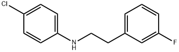 (4-CHLORO-PHENYL)-[2-(3-FLUORO-PHENYL)-ETHYL]-AMINE Structure