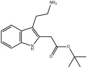 [3-(2-AMINO-ETHYL)-1H-INDOL-2-YL]-ACETIC ACID TERT-BUTYL ESTER Structure